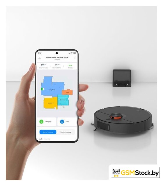 Робот-пылесос Xiaomi Robot Vacuum S20+ B108GL (международная версия, черный) - Уценка - Грейд С - Изображение №6 — Интернет-магазин gsmstock