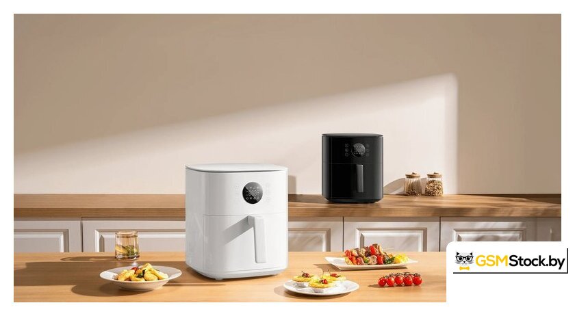 Аэрогриль (аэрофритюрница) Xiaomi Air Fryer 6.5L MAF-W6501 (черный, евровилка) - Уценка - Грейд С - Изображение №4 — Интернет-магазин gsmstock