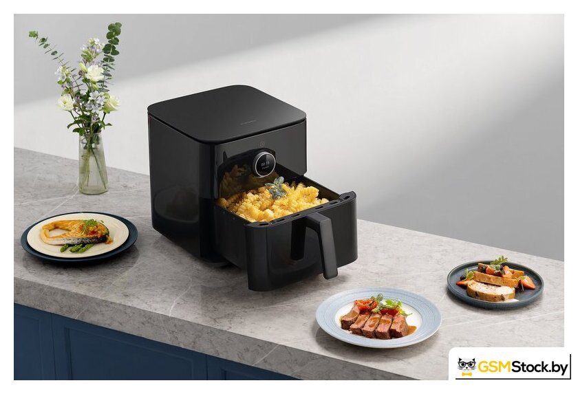 Аэрогриль (аэрофритюрница) Xiaomi Smart Air Fryer 6.5L MAF10 (евровилка, черный) - Уценка - Грейд С - Изображение №5 — Интернет-магазин gsmstock