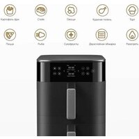 Аэрогриль (аэрофритюрница) Xiaomi Smart Double Stack Air Fryer 12L MAF-DS1201 (евровилка, черный) - Уценка - Грейд С - Превью изображения №5 — Интернет-магазин gsmstock