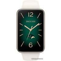 Xiaomi Smart Band 7 Pro M2141B1 (золотистый/белый, международная версия) - Уценка- Грейд С Image #2